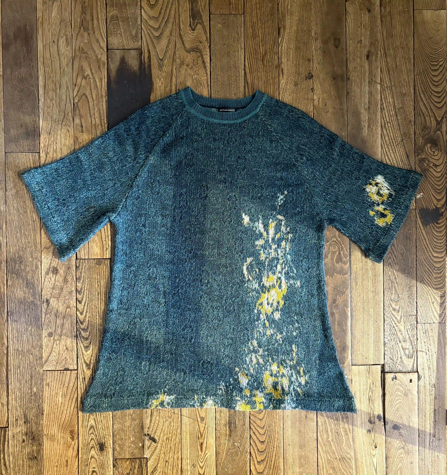 Tunic sweater [6color jacquard Raglan Florals]