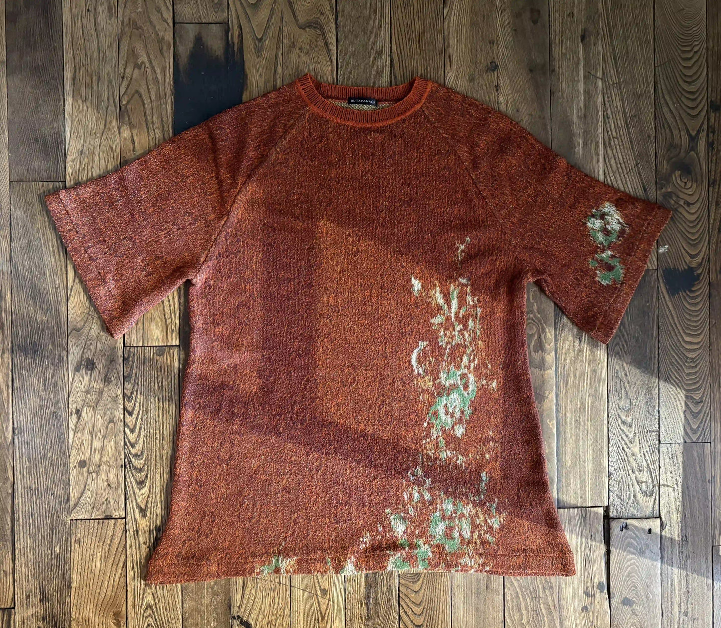 Tunic sweater [6color jacquard Raglan Florals]