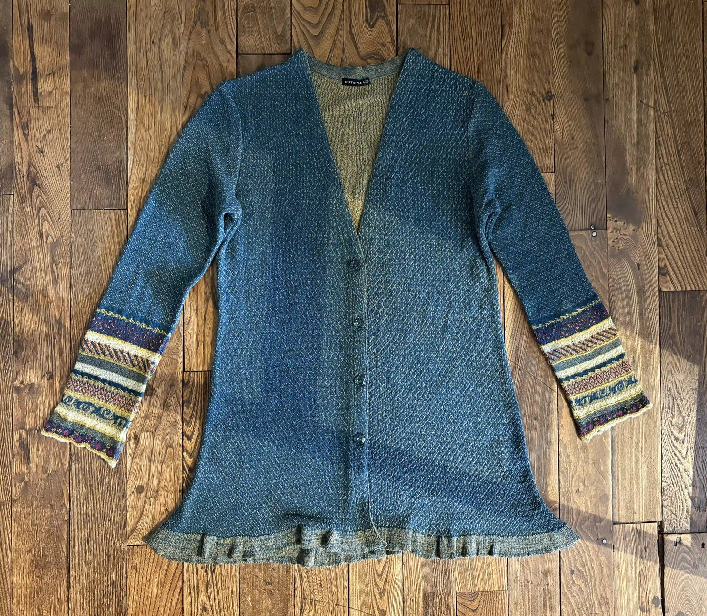 Cardigan[Patterned Sleeve]
