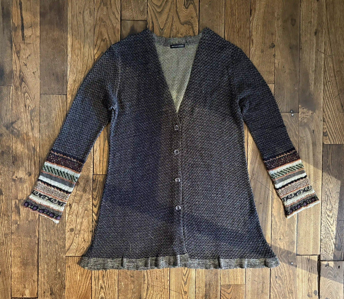 Cardigan[Patterned Sleeve]