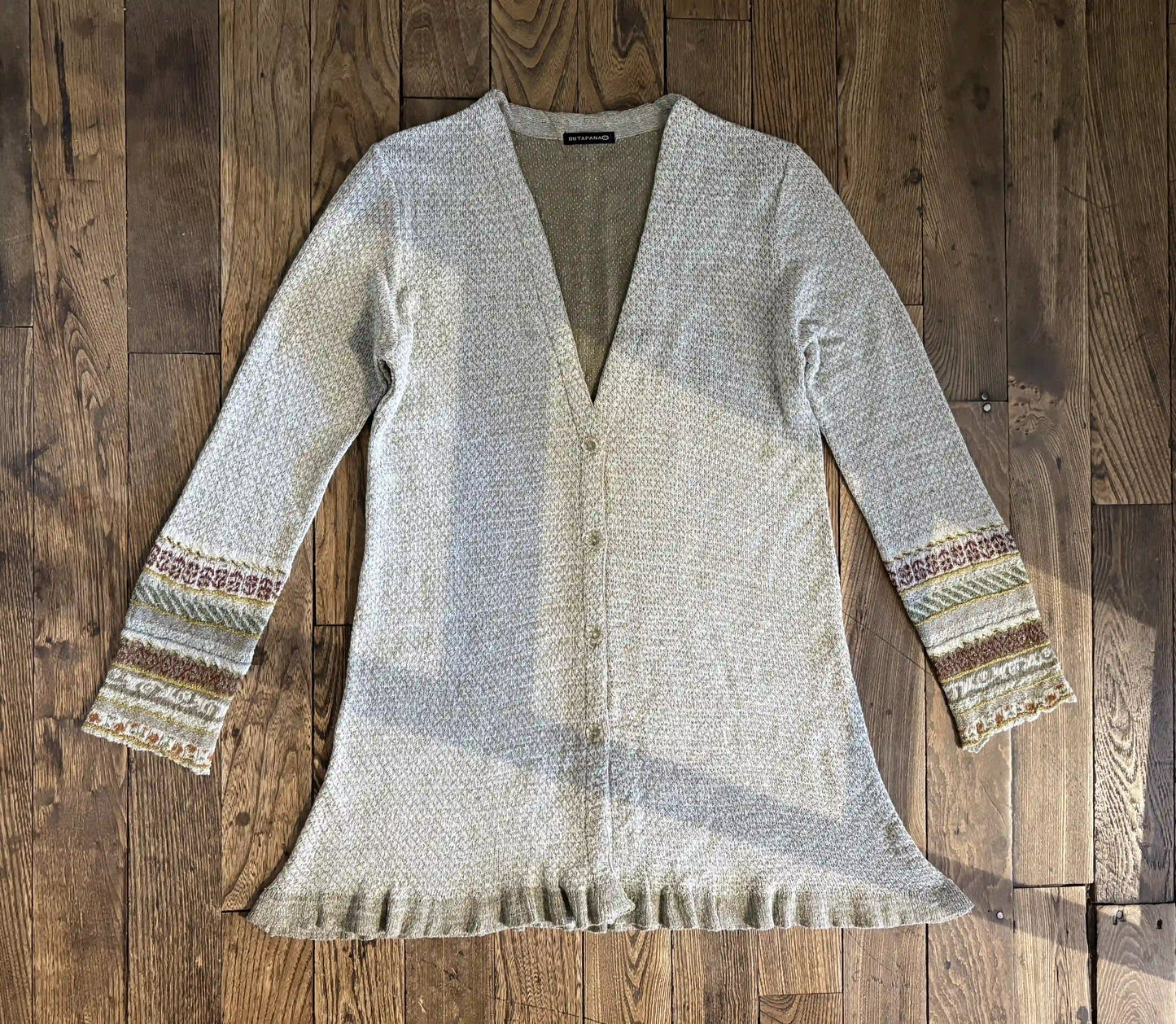 Cardigan[Patterned Sleeve]
