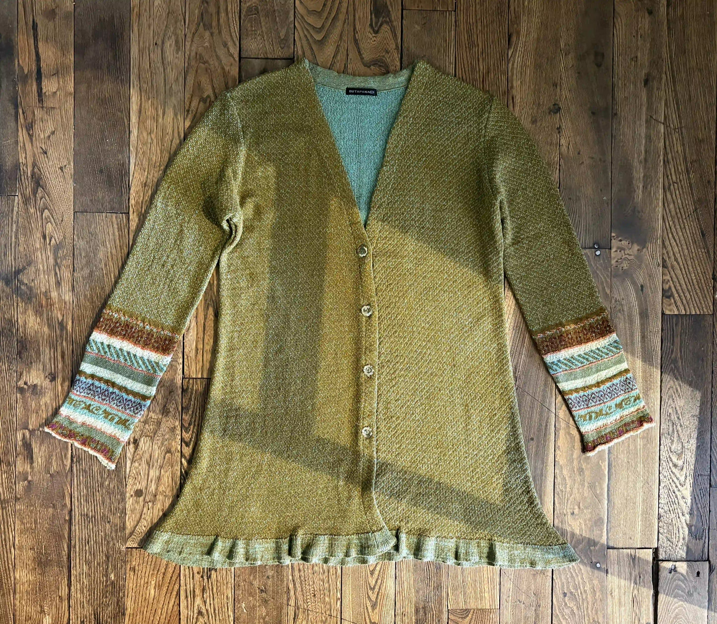 Cardigan[Patterned Sleeve]