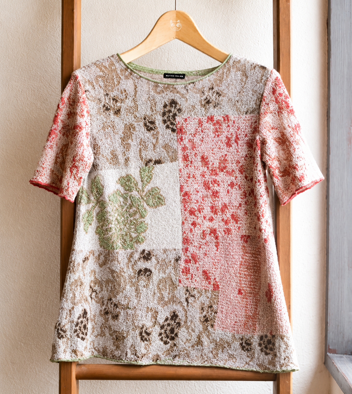 Sweater [intarsia Flower&BUTAPANA]